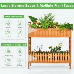 Cheap ⭐ Costway 2-Tier Raised Garden Bed Elevated Wood Planter Box for Vegetable Flower Herb 🧨 16 Cheap ⭐ Costway 2-Tier Raised Garden Bed Elevated Wood Planter Box for Vegetable Flower Herb 🧨 -Planters Sales Store unnamed file 685