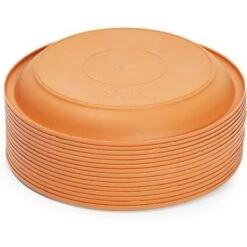 Best Pirce 🥰 Farmlyn Creek 15 Pack Plastic Flower Pot Saucers, Drip Tray for Potted Plants, Round, Brown, 6" 👍 -Planters Sales Store unnamed file 6860
