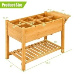 Wholesale ๐งจ Costway Raised Garden Bed Elevated Planter Box Kit w/8 Grids & Folding Tabletop ๐ฅฐ