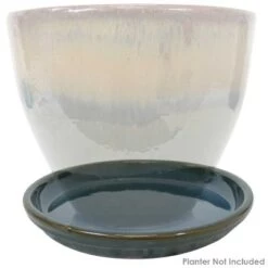 Buy ❤️ Sunnydaze Decor Sunnydaze Outdoor/Indoor High-Fired Glazed UV-Resistant and Frost-Resistant Ceramic Flower Pot Saucers - 12" Diameter - Forest Lake Green - 4-Pack 😍 -Planters Sales Store unnamed file 6891