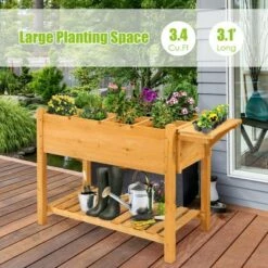 Wholesale 🧨 Costway Raised Garden Bed Elevated Planter Box Kit w/8 Grids & Folding Tabletop 🥰 -Planters Sales Store unnamed file 692