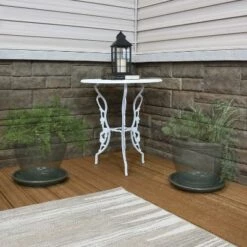 Brand new 🔔 Sunnydaze Decor Sunnydaze Outdoor/Indoor Ceramic High-Fired Glazed UV-Resistant and Frost-Resistant Flower Pot Planter Saucers - 12" Diameter - Gray - 4-Pack ❤️