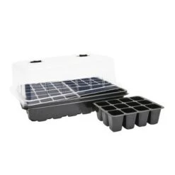 Brand new 🔥 Okuna Outpost 3 Pack 48 Cell Seed Starter Greenhouse Trays with Humidity Dome, Garden Tools & Plant Labels for Indoor Outdoor 😍 -Planters Sales Store unnamed file 6938