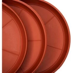 Promo ๐ฅฐ Juvale 12 Pack Round Terra Cotta Plastic Plant Pot Saucer Drip Trays for Indoor Outdoor Planter Base 9 in ๐งจ