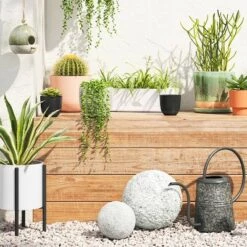 Flash Sale β€οΈ Iron Indoor/Outdoor Planter with Stand White/Black - Project 62β’ π