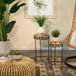 Cheap ✨ 2pc 26/23" H Plant Stands Brown - Sagebrook Home 🎁