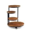 Best Sale 🛒 Asprey Plant Stand with Wheels Black - Powell Company 🎉