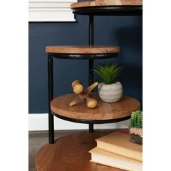 Best Sale 🛒 Asprey Plant Stand with Wheels Black - Powell Company 🎉 -Planters Sales Store unnamed file 6976