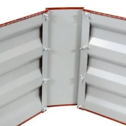 Best Sale 👍 Sunnydaze Decor Sunnydaze Raised Hot Dip Galvanized Steel Garden Bed for Plants, Vegetables, and Flowers - 47" L x 11.75" H - Woodgrain ❤️ -Planters Sales Store unnamed file 699