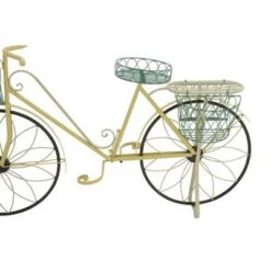 Hot Sale 🔔 Olivia & May 32" Traditional Iron Novelty Bicycle Plant Stand Yellow - Olivia & May 👍 -Planters Sales Store unnamed file 6996