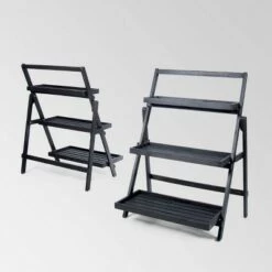 Best deal ✨ 2pk Meridien Acacia Wood Plant Stand - Christopher Knight Home Gray 😀 -Planters Sales Store unnamed file 7005