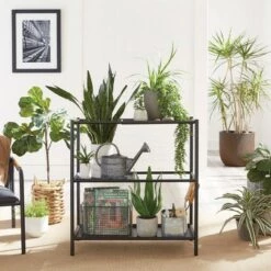 Top 10 😀 Boulevard Cafe Plant Stand Shelf Black - Sauder ✨ -Planters Sales Store unnamed file 7021