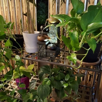 Coupon ๐ฏ Sunnydaze Decor Sunnydaze Indoor/Outdoor Iron Metal 3-Tiered Potted Flower Plant Stand with Scrolled Back Design - 30" - Black โจ 6 Coupon ๐ฏ Sunnydaze Decor Sunnydaze Indoor/Outdoor Iron Metal 3-Tiered Potted Flower Plant Stand with Scrolled Back Design - 30" - Black โจ - Image 4