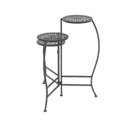 Flash Sale 🥰 Olivia & May 24" Modern 3-Tier Folding Novelty Plant Stand Black - Olivia & May 🎁 -Planters Sales Store unnamed file 7050