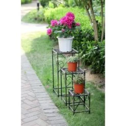 Best reviews of 🤩 Ore International 3pc Iron Square Celtic Clover Plant Stands Black/Gold 😉 -Planters Sales Store unnamed file 7062