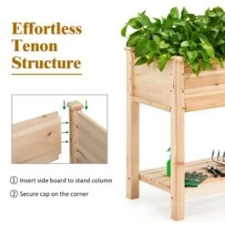 Top 10 🤩 Costway Raised Garden Bed Elevated Wood Planter Box Stand for Vegetable Flower 🔔 -Planters Sales Store unnamed file 709