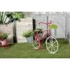 Budget 🛒 Olivia & May 23" Eclectic Tin Novelty Bicycle Plant Stand Red/Gray - Olivia & May 😉 -Planters Sales Store unnamed file 7094