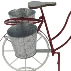 Budget 🛒 Olivia & May 23" Eclectic Tin Novelty Bicycle Plant Stand Red/Gray - Olivia & May 😉 9 Budget 🛒 Olivia & May 23" Eclectic Tin Novelty Bicycle Plant Stand Red/Gray - Olivia & May 😉 -Planters Sales Store unnamed file 7097