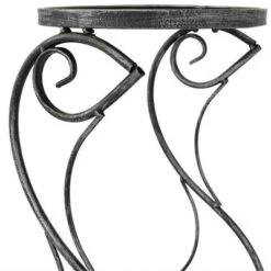 Coupon 💯 Sunnydaze Decor Sunnydaze Indoor/Outdoor Steel 3-Tiered Victorian Potted Flower Plant Stand Display Shelf - 31" - Black 🥰 -Planters Sales Store unnamed file 7100