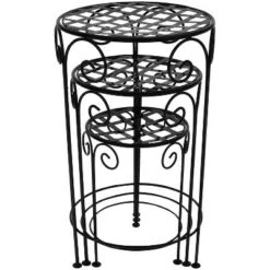 Promo โ Sunnydaze Decor Sunnydaze Indoor/Outdoor Iron Metal Potted Flower Plant Stand with Scroll Design - 24" - Black - 3pc ๐ 16 Promo โ Sunnydaze Decor Sunnydaze Indoor/Outdoor Iron Metal Potted Flower Plant Stand with Scroll Design - 24" - Black - 3pc ๐ -Planters Sales Store unnamed file 7121