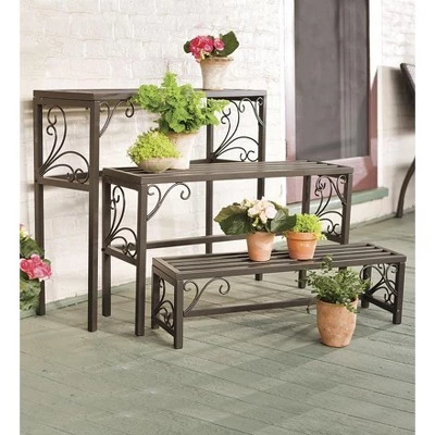 Best reviews of 😀 Plow & Hearth Set of 3 Nesting Metal Plant Stands with Scrollwork Design ❤️ 2 Best reviews of 😀 Plow & Hearth Set of 3 Nesting Metal Plant Stands with Scrollwork Design ❤️