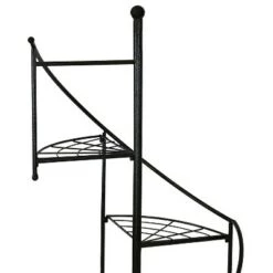 Coupon 👏 Sunnydaze Decor Sunnydaze Indoor/Outdoor Iron Metal 4-Tiered Potted Flower Plant Stand with Spiral Staircase Design - 56" - Black - 2pk 💯 -Planters Sales Store unnamed file 7165