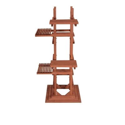 Coupon π 60" H Novelty Wood Planter Stands And Holders - Brown - Leisure Season π 4 Coupon π 60" H Novelty Wood Planter Stands And Holders - Brown - Leisure Season π - Image 2