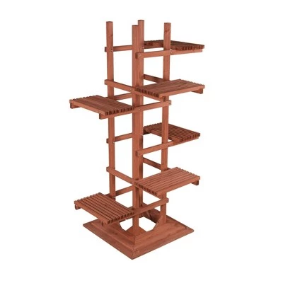 Coupon π 60" H Novelty Wood Planter Stands And Holders - Brown - Leisure Season π 6 Coupon π 60" H Novelty Wood Planter Stands And Holders - Brown - Leisure Season π - Image 4