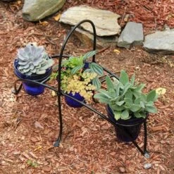 Best Sale 🔔 ACHLA Designs Small Herb Caddy Iron Plant Stand Black - ACHLA Design 🎉 -Planters Sales Store unnamed file 7193