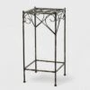 Coupon 🌟 Square Iron Plant Stand With Ridged Detail Black/Gold - Ore International 🎁 -Planters Sales Store unnamed file 7210