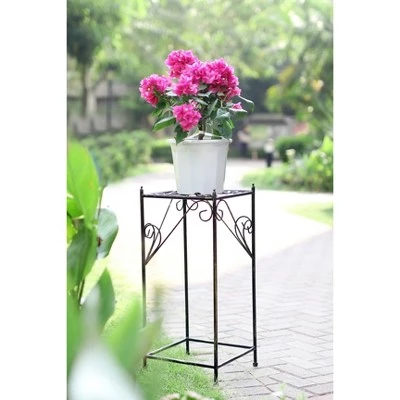 Wholesale ๐คฉ Square Iron Plant Stand Black/Gold - Ore International ๐ 7 Wholesale ๐คฉ Square Iron Plant Stand Black/Gold - Ore International ๐ - Image 5