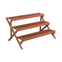 Deals 😍 20" H Novelty Wood Planter Stands And Holders - Brown - Leisure Season 🔔