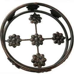 Discount 😍 Sunnydaze Decor Sunnydaze Indoor/Outdoor Steel 3-Tiered Folding Decorative Potted Flower Plant Stand Display - 29" - Bronze 👏 -Planters Sales Store unnamed file 7239