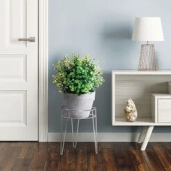 Budget 🔥 mDesign Modern Farmhouse Home Decor Plant Stand Set, 3 Pieces 🎁 -Planters Sales Store unnamed file 7271