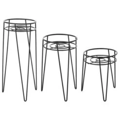 Budget 🔥 mDesign Modern Farmhouse Home Decor Plant Stand Set, 3 Pieces 🎁 -Planters Sales Store unnamed file 7277