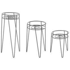 Budget 🔥 mDesign Modern Farmhouse Home Decor Plant Stand Set, 3 Pieces 🎁 -Planters Sales Store unnamed file 7279