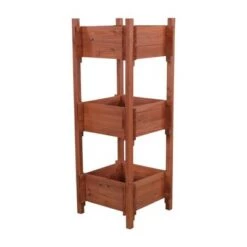 Promo 🌟 47" H Rectangular Wood Planter Stands And Holders - Brown - Leisure Season 👏 -Planters Sales Store unnamed file 7310