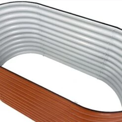 Discount 🛒 Sunnydaze Decor Sunnydaze Large Oval Steel Raised Garden Bed - Stand-Up Height - 62.5" W x 32" H - Brown 🧨 -Planters Sales Store unnamed file 734