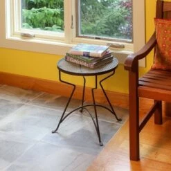 Promo ✨ 18.5"Hx16"W Round Roman Bronze Wrought Iron Capri Plant Stand Powder 🧥 Coated - ACHLA Designs ⭐ -Planters Sales Store unnamed file 7359