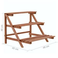 Flash Sale 👍 vidaXL 3-Tier Plant Stand Cedar Wood 18.9"x17.7"x15.7" 🔥 -Planters Sales Store unnamed file 7364
