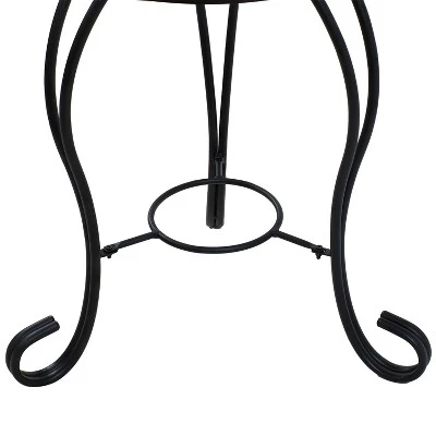 Hot Sale ๐ Sunnydaze Decor Sunnydaze Indoor/Outdoor Steel Frame Decorative Antique Ceramic Tile Top Flower Plant Stand Display Side Table - 12" ๐ 6 Hot Sale ๐ Sunnydaze Decor Sunnydaze Indoor/Outdoor Steel Frame Decorative Antique Ceramic Tile Top Flower Plant Stand Display Side Table - 12" ๐ - Image 4