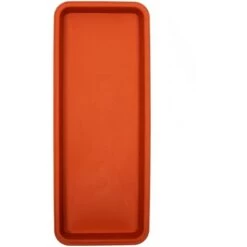 Outlet 🌟 Farmlyn Creek 8 Pack Plastic Plant Saucer Trays for Pots & Garden Decor, Red, 16.5 x 6.5 in. 🛒