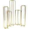 Budget ⭐ Juvale Set of 6 Gold Metal Hinged Plant Stand Set with Glass Test Tube Flower Vases 🔔 -Planters Sales Store unnamed file 7418
