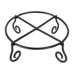 Flash Sale 🎁 4" Small Short Piazza Iron Plant Stand Black Powder 🧥 Coat Finish - Achla Designs 🎉 -Planters Sales Store unnamed file 7460