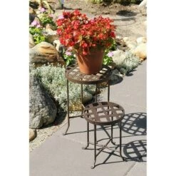 Buy 🎉 Small Round Iron Table Flowers Plant Stand - ACHLA Designs ⭐ -Planters Sales Store unnamed file 7474