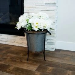 Brand new 🤩 14" Patio Ring Iron Plant Stand Black - ACHLA Designs 😉 -Planters Sales Store unnamed file 7477