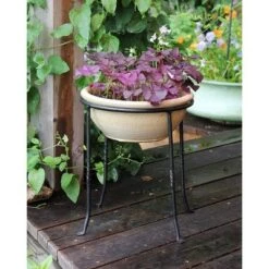 Brand new 🤩 14" Patio Ring Iron Plant Stand Black - ACHLA Designs 😉 -Planters Sales Store unnamed file 7478