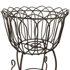 Hot Sale 🎁 Sunnydaze Decor Sunnydaze Indoor/Outdoor Metal Standing Planter Basket - 18.5" ⭐ -Planters Sales Store unnamed file 7519