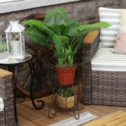 Hot Sale 🎁 Sunnydaze Decor Sunnydaze Indoor/Outdoor Metal Standing Planter Basket - 18.5" ⭐ -Planters Sales Store unnamed file 7521