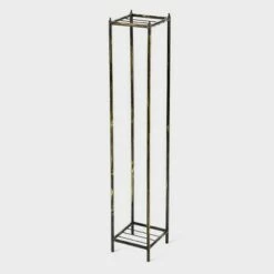 Outlet 😍 2-Tier Square Iron Plant Stand Black/Gold - Ore International ❤️ -Planters Sales Store unnamed file 7530